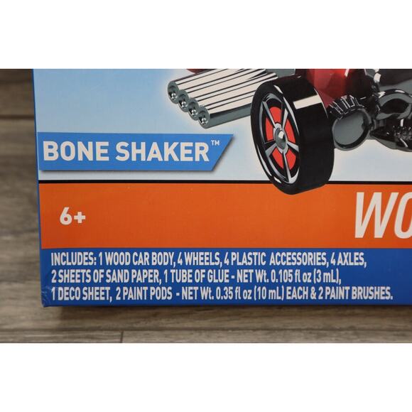 NEW Hot Wheels Wood Racers Bone Shaker car Build your own racer - Picture 12 of 16